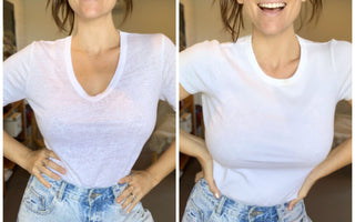 The best white t-shirts for big boobs