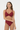 BUSTY BASICS PLUNGE BRA - CHERRY