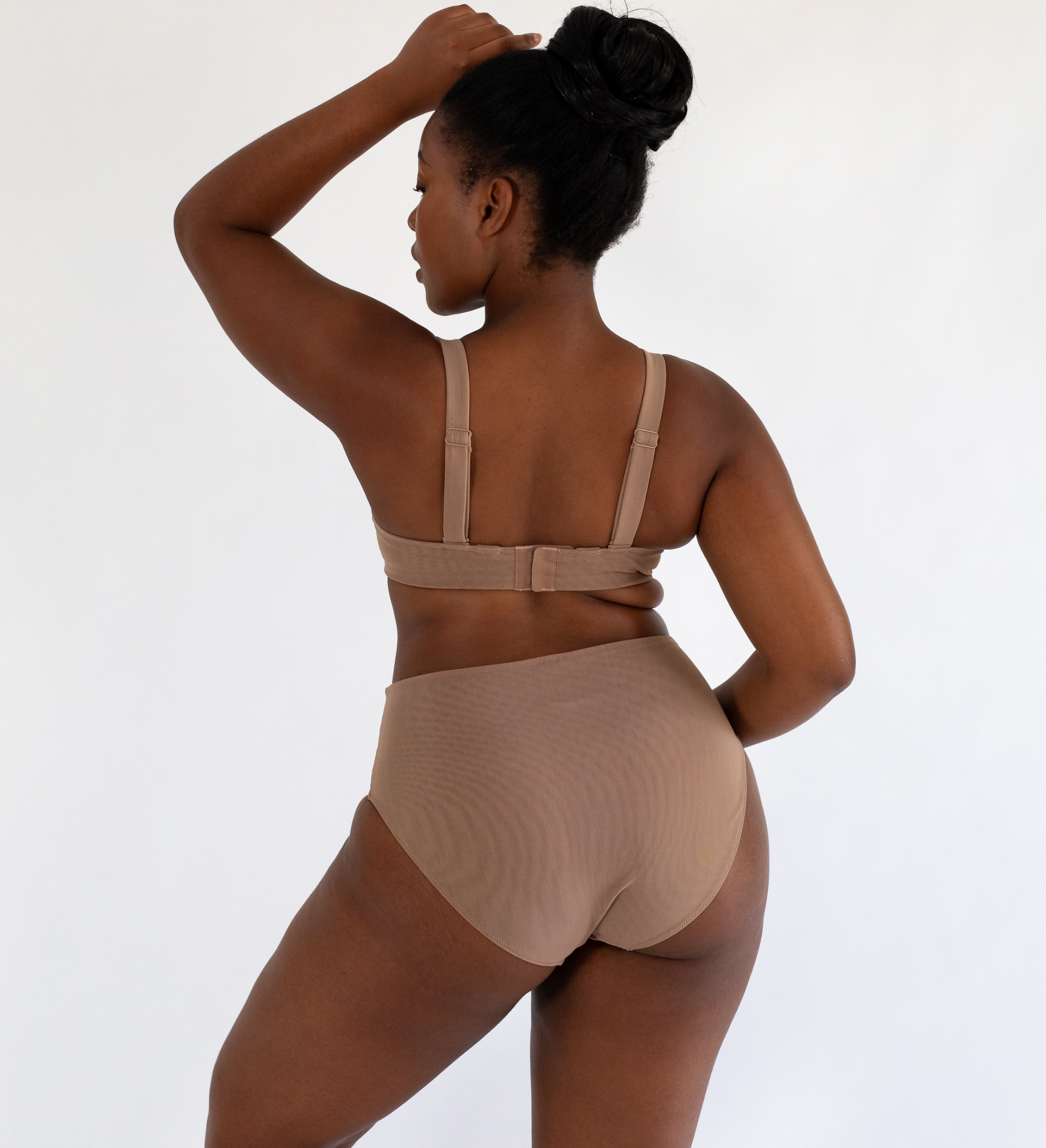 BUSTY BASICS KNICKERS - FULL BRIEF - TOFFEE