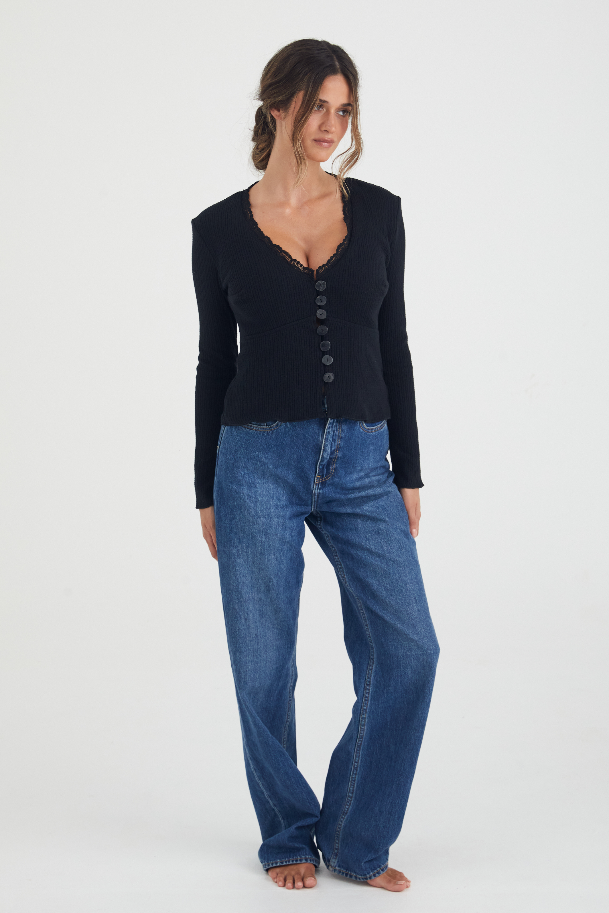 Iris Cardigan - BLACK