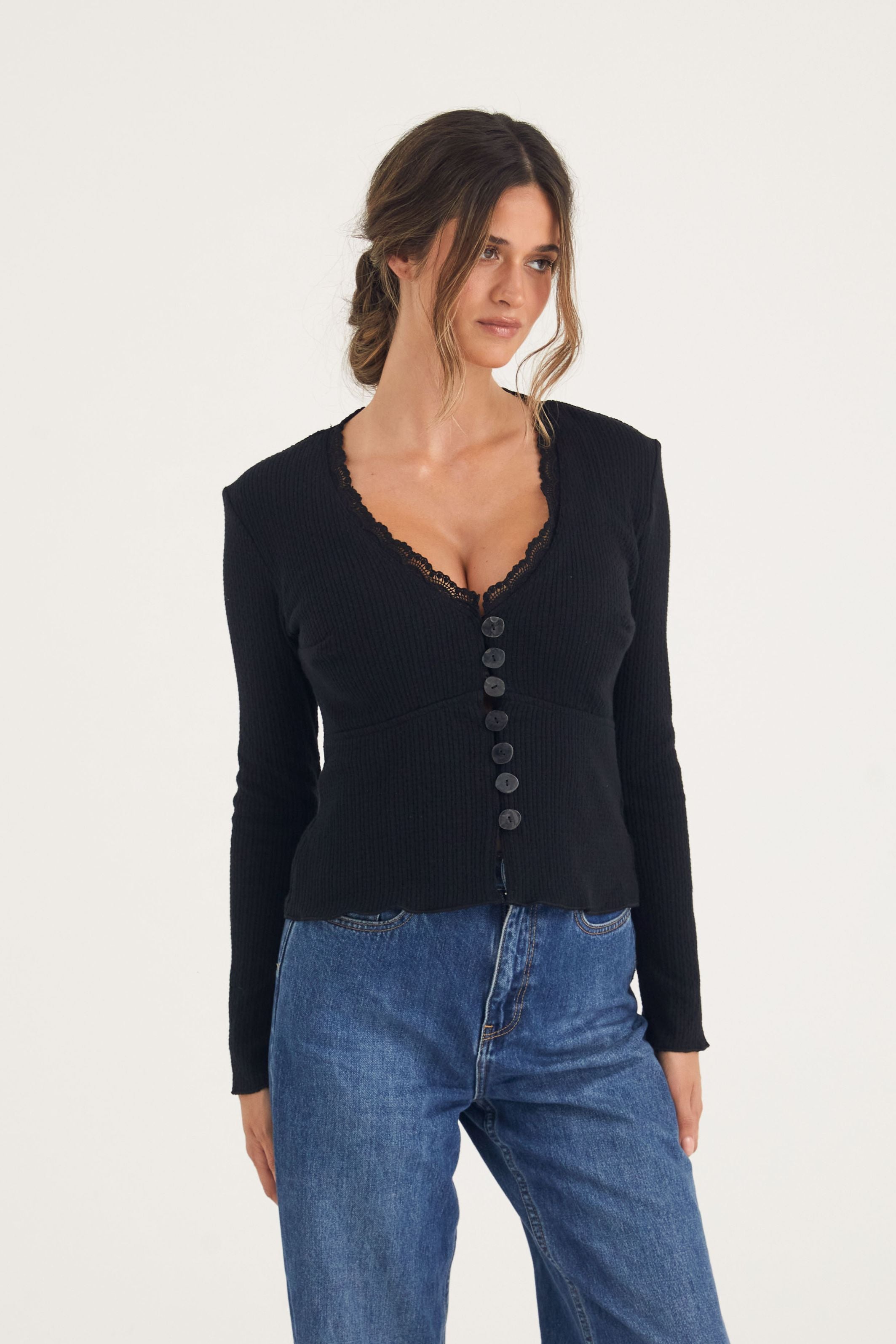 Iris Cardigan - Black
