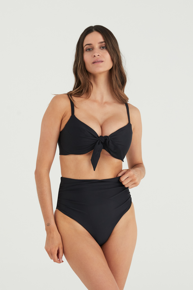 EMELIE BIKINI TOP - BLACK