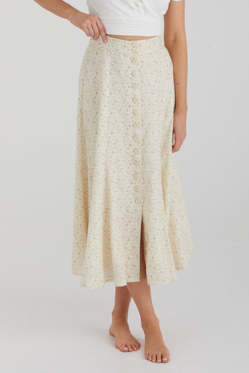 FRENCHIE SKIRT - GRACIE SEPIA