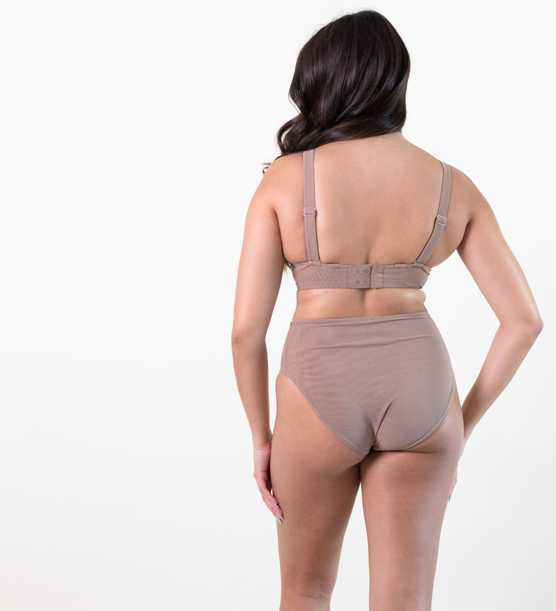 BUSTY BASICS KNICKERS - FULL BRIEF - TOFFEE