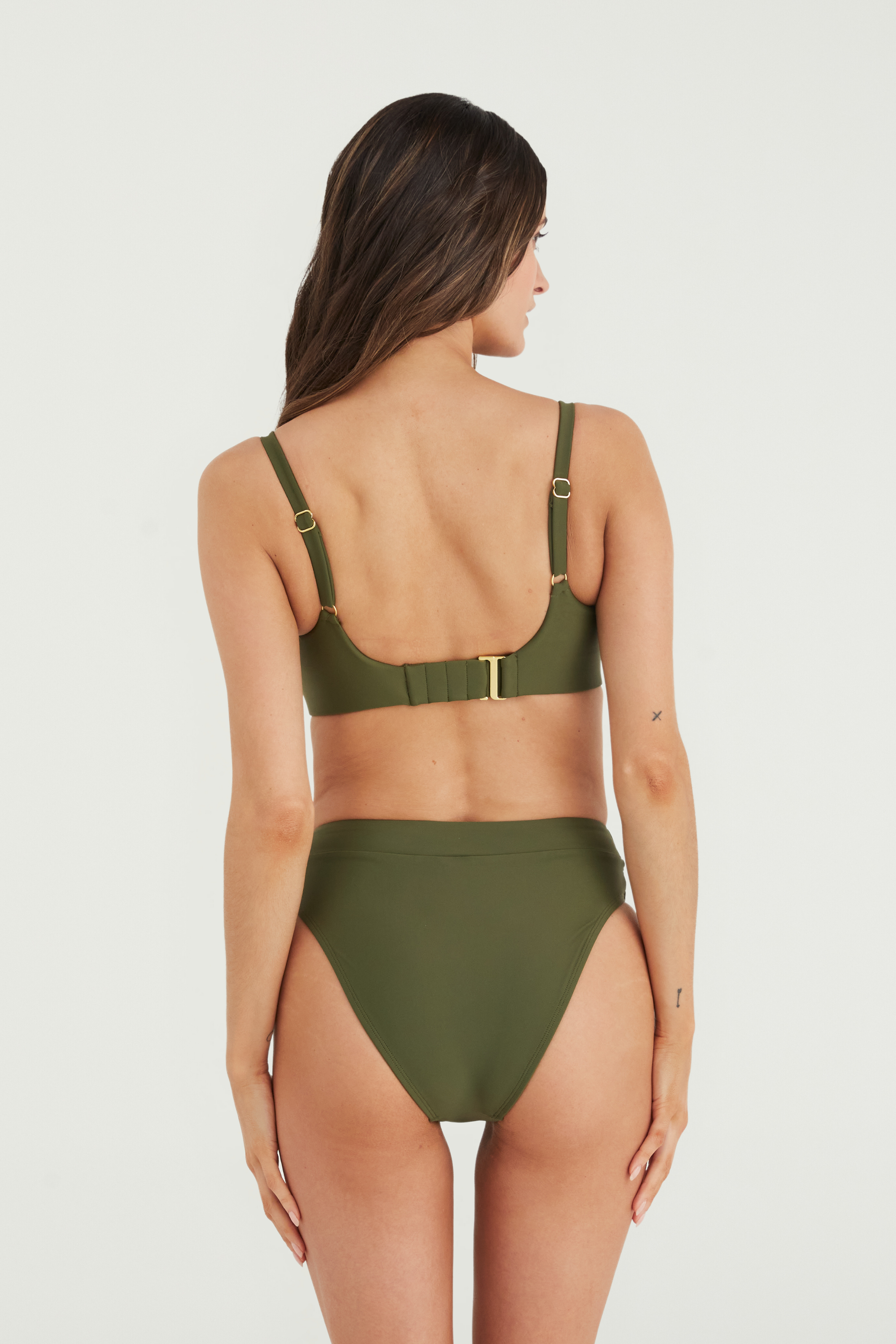 DOLLY BIKINI TOP - MOSS